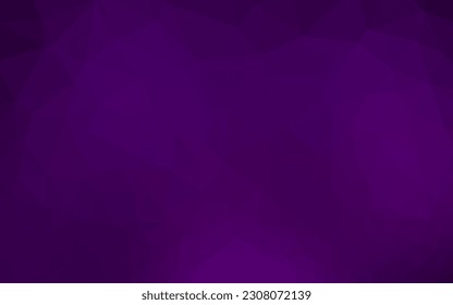 Textura poligonal abstracta de vector púrpura oscuro. Ilustración abstracta geométrica moderna con gradiente. Patrón texturizado para el fondo.