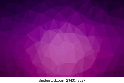 Dark Purple vector abstract polygonal texture. Shining colored illustration in a Brand new style. New texture for your design.