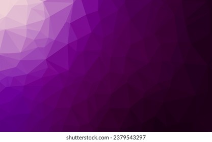 Dark Purple vector abstract polygonal texture. A completely new color illustration in a vague style. Textured pattern for background.