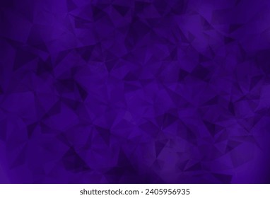 Dark Purple vector abstract polygonal background. Colorful illustration in abstract style with triangles. Brand new design for your business.