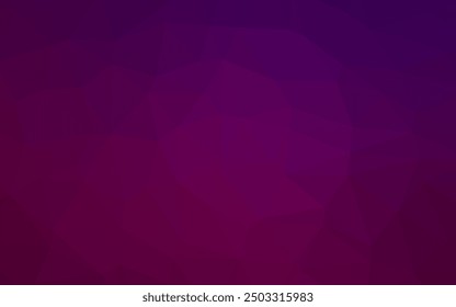 Dark Purple vector abstract polygonal cover. A completely new color illustration in a vague style. Completely new design for your business.