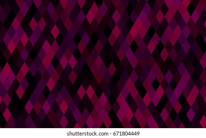 Dark Purple vector abstract polygonal template. An elegant bright illustration with gradient. Triangular pattern for your business design.