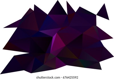 Dark Purple vector abstract polygonal pattern. An elegant bright illustration with gradient. The textured pattern can be used for background.