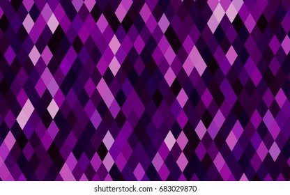 Dark Purple vector abstract polygonal template. Colorful abstract illustration with gradient. The best triangular design for your business.