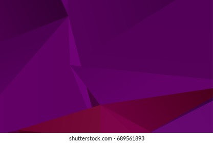 Dark Purple vector abstract polygonal pattern. Modern geometrical abstract illustration with gradient. The completely new template can be used for your brand book.