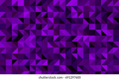 Dark Purple vector abstract polygonal background. Creative geometric illustration in Origami style with gradient. Brand-new design for your business.