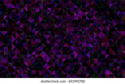 Dark Purple vector abstract polygonal template. A vague abstract illustration with gradient. Brand-new design for your business.