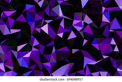 Dark Purple vector abstract polygonal template. An elegant bright illustration with gradient. The completely new template can be used for your brand book.