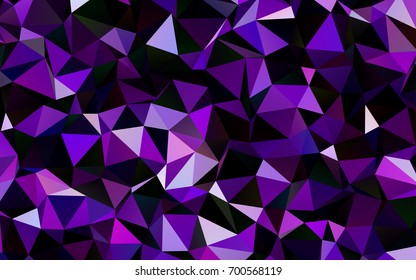 Dark Purple vector abstract polygonal background. Colorful illustration in abstract style with gradient. A new texture for your design.