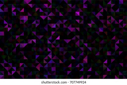 Dark Purple vector abstract polygonal template. A sample with polygonal shapes. The textured pattern can be used for background.