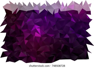 Dark Purple vector abstract polygonal background. A vague abstract illustration with gradient. The completely new template can be used for your brand book.