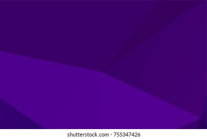 Dark Purple vector abstract polygonal pattern. A vague abstract illustration with gradient. The polygonal design can be used for your web site.
