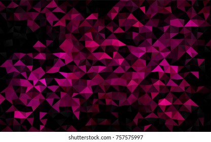 Dark Purple vector abstract polygonal pattern. Modern geometrical abstract illustration with gradient. Brand-new style for your business design.