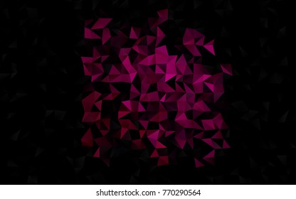 Dark Purple vector abstract polygonal background. Brand-new colored illustration in blurry style with gradient. Brand-new design for your business.