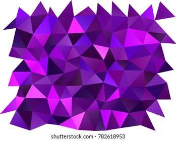Dark Purple vector abstract polygonal template. A sample with polygonal shapes. The completely new template can be used for your brand book.