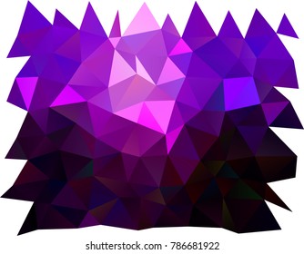 Dark Purple vector abstract polygonal background. Triangular geometric sample with gradient.  A new texture for your design.