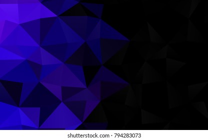 Dark Purple vector abstract polygonal background. Brand-new colored illustration in blurry style with gradient. The elegant pattern can be used as part of a brand book.