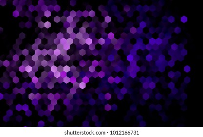Dark Purple vector abstract textured polygonal background. Brand-new blurry hexagonal design. Pattern can be used for background.