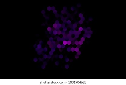 Dark Purple vector abstract textured polygonal background. Brand-new blurry hexagonal design. Pattern can be used for background.