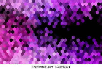 Dark Purple vector abstract textured polygonal background. Brand-new blurry hexagonal design. Pattern can be used for background.
