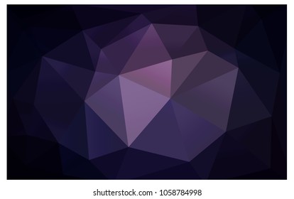 Dark Purple vector abstract textured polygonal background. Blurry triangle design. Pattern can be used for background.