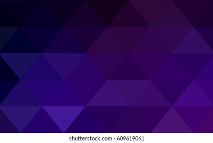 Dark Purple vector abstract textured polygonal background. Blurry triangle design. Pattern can be used for background.