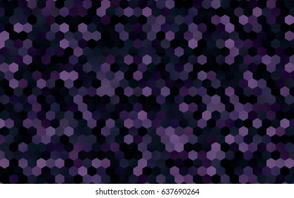 Dark Purple vector abstract textured polygonal background. Brand-new blurry hexagonal design. Pattern can be used for background.