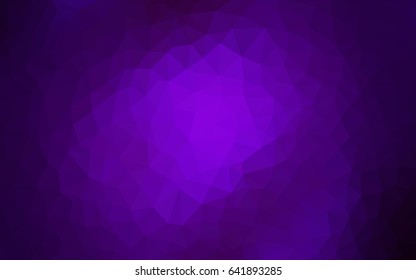 Dark Purple vector abstract textured polygonal background. Blurry triangle design. Pattern can be used for background.