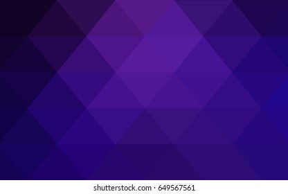 Dark Purple vector abstract textured polygonal background. Blurry triangle design. Pattern can be used for background.