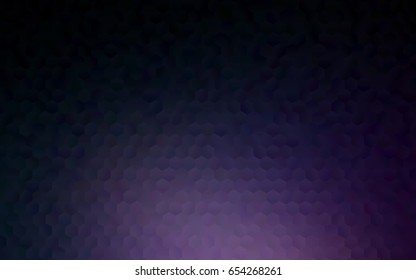 Dark Purple vector abstract textured polygonal background. Brand-new blurry hexagonal design. Pattern can be used for background.