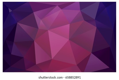 Dark Purple vector abstract textured polygonal background. Blurry triangle design. Pattern can be used for background.
