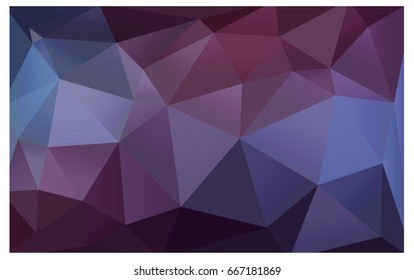 Dark Purple vector abstract textured polygonal background. Blurry triangle design. Pattern can be used for background.