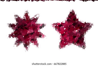 Dark Purple vector abstract textured polygonal background. Blurry rectangular design. The pattern with repeating rectangles can be used for background.