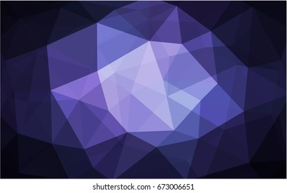 Dark Purple vector abstract textured polygonal background. Blurry triangle design. Pattern can be used for background.