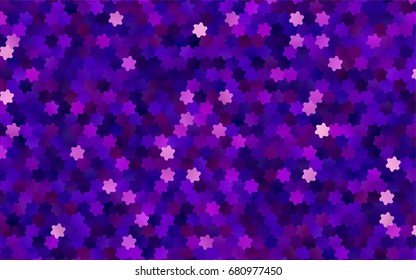 Dark Purple vector abstract textured polygonal background. Brand-new blurry hexagonal design. Pattern can be used for background.