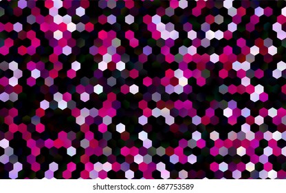 Dark Purple vector abstract textured polygonal background. Brand-new blurry hexagonal design. Pattern can be used for background.