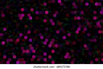 Dark Purple vector abstract textured polygonal background. Brand-new blurry hexagonal design. Pattern can be used for background.