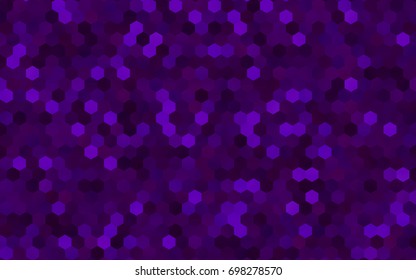 Dark Purple vector abstract textured polygonal background. Brand-new blurry hexagonal design. Pattern can be used for background.