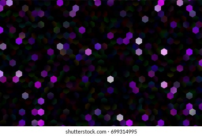 Dark Purple vector abstract textured polygonal background. Brand-new blurry hexagonal design. Pattern can be used for background.
