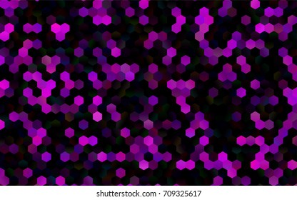 Dark Purple vector abstract textured polygonal background. Brand-new blurry hexagonal design. Pattern can be used for background.