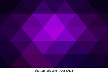 Dark Purple vector abstract textured polygonal background. Blurry triangle design. Pattern can be used for background.