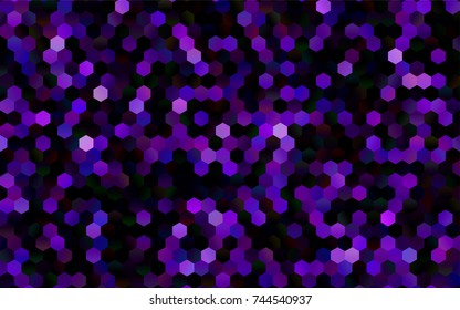 Dark Purple vector abstract textured polygonal background. Brand-new blurry hexagonal design. Pattern can be used for background.