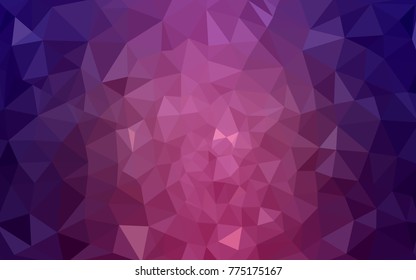 Dark Purple vector abstract textured polygonal background. Blurry triangle design. Pattern can be used for background.