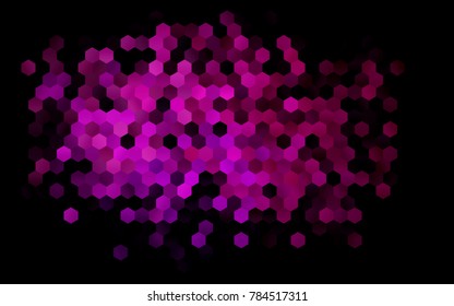 Dark Purple vector abstract textured polygonal background. Brand-new blurry hexagonal design. Pattern can be used for background.