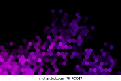 Dark Purple vector abstract textured polygonal background. Brand-new blurry hexagonal design. Pattern can be used for background.