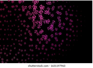 Dark Purple vector backdrop with abstract shapes. Modern abstract illustration with colorful random forms. Background for a cell phone.