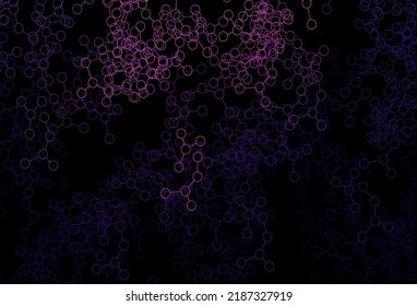 Dark Purple vector backdrop with artificial intelligence data. Shining illustration with AI shapes on abstract template. Template for ads of intellect, innovations.