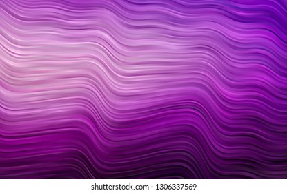 Dark Purple vector backdrop with bent lines. Shining crooked illustration in marble style. The elegant pattern for brand book.