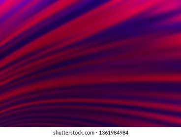 Dark Purple vector backdrop with bent lines. Geometric illustration in marble style with gradient.  The template for cell phone backgrounds.