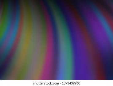 Dark Purple vector backdrop with bent lines. Creative geometric illustration in marble style with gradient. New composition for your brand book.